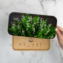 Petit Plateau En Mélamine Muguet - Environ 13 X 21 Cm - Plateau De Service Décoratif - Alimentaire Et Sécuritaire - 1