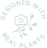 designed with real plants