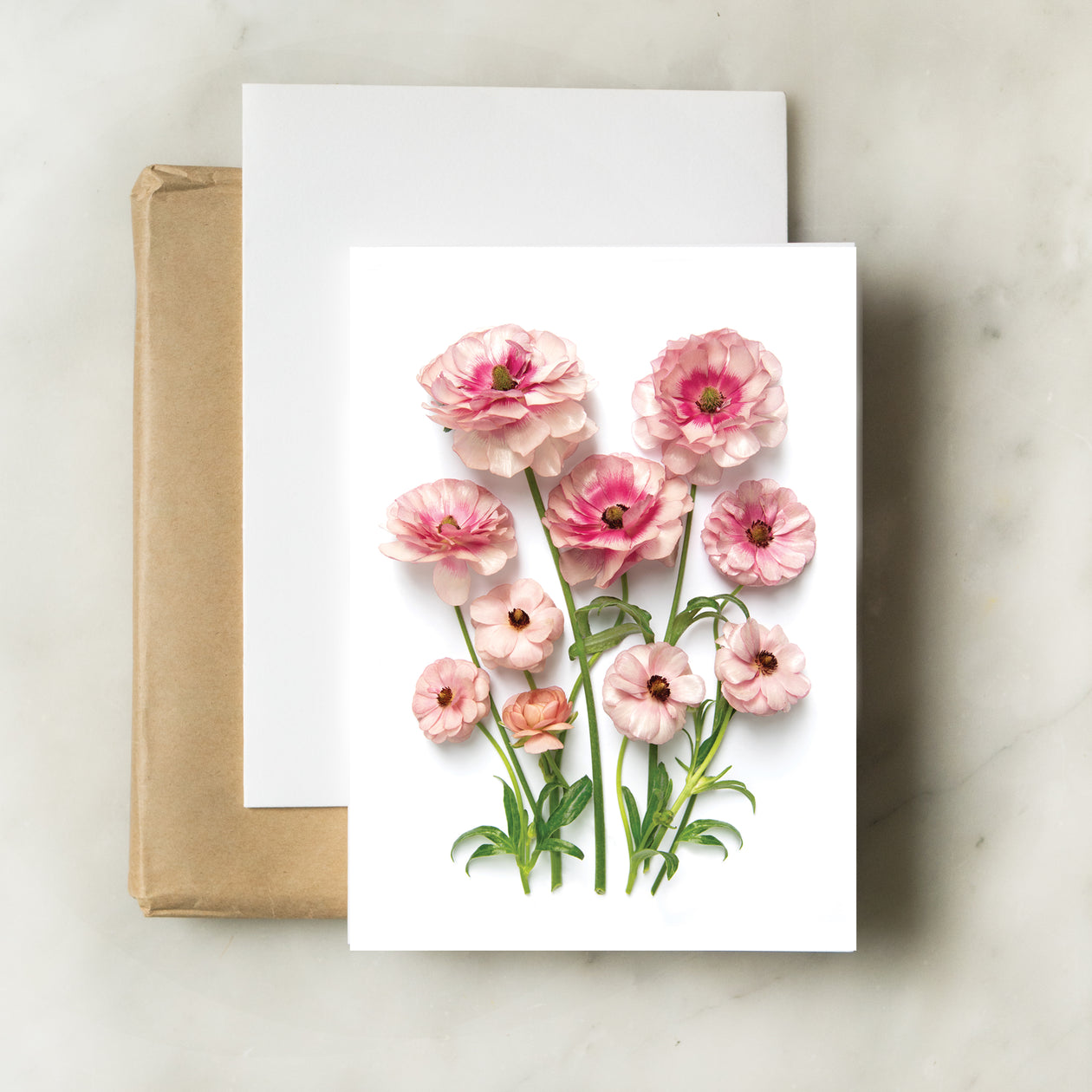 Folding card - Butterfly Ranunculus