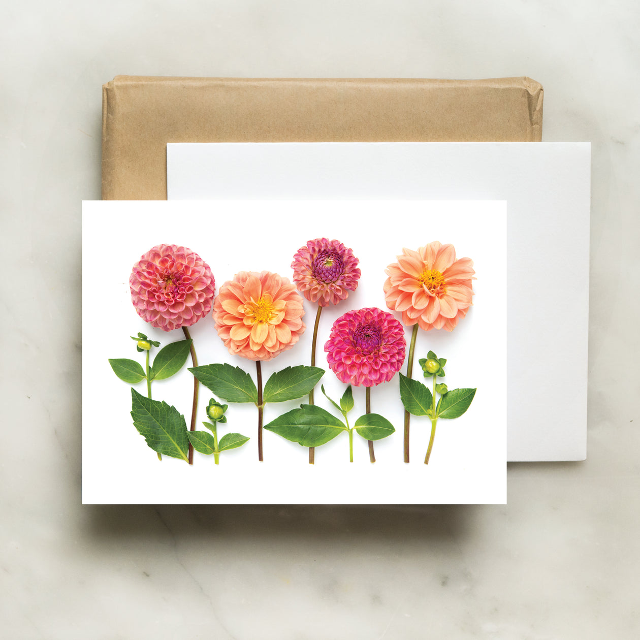 Folding card - Dahlia Garden