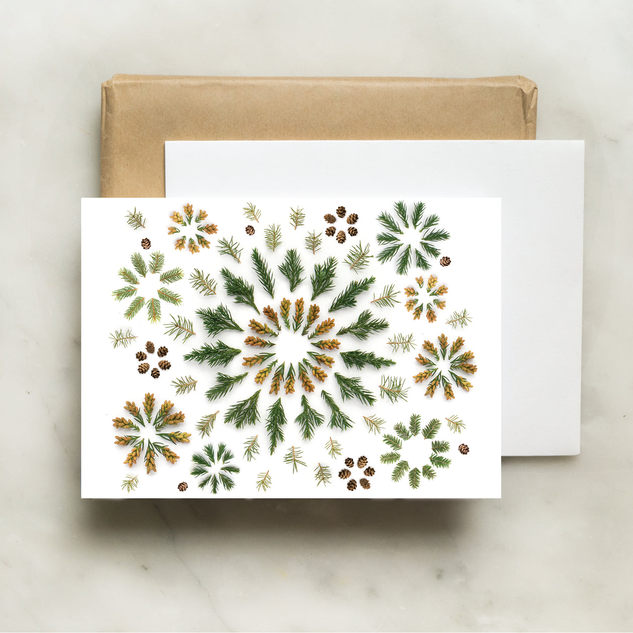 Folding card - Evergreen Stars