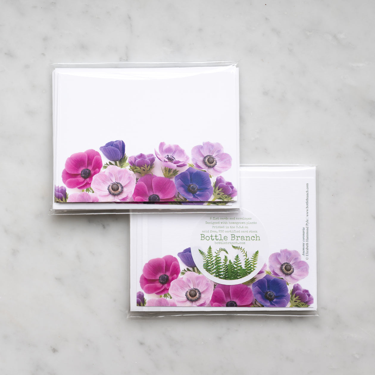 Flat card set - Anemone