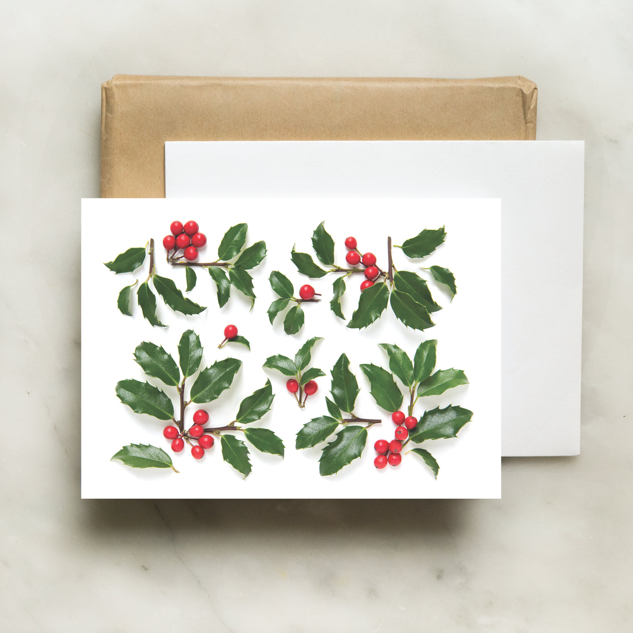 Folding card - Holly