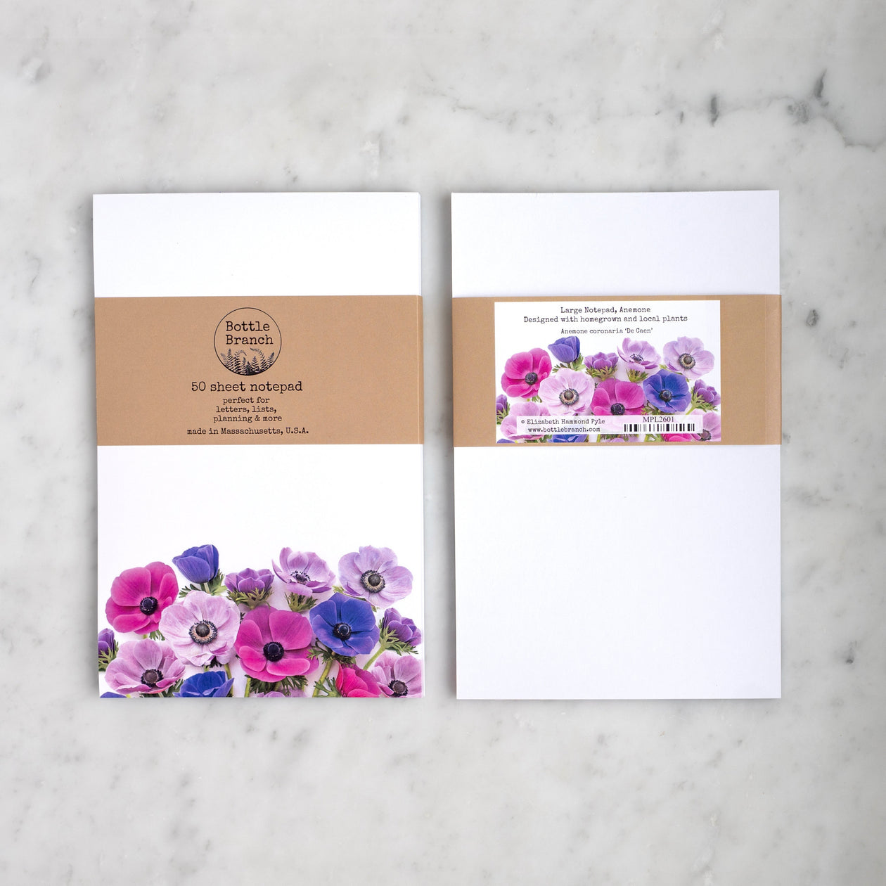 Large Note Pad ~ Anemone