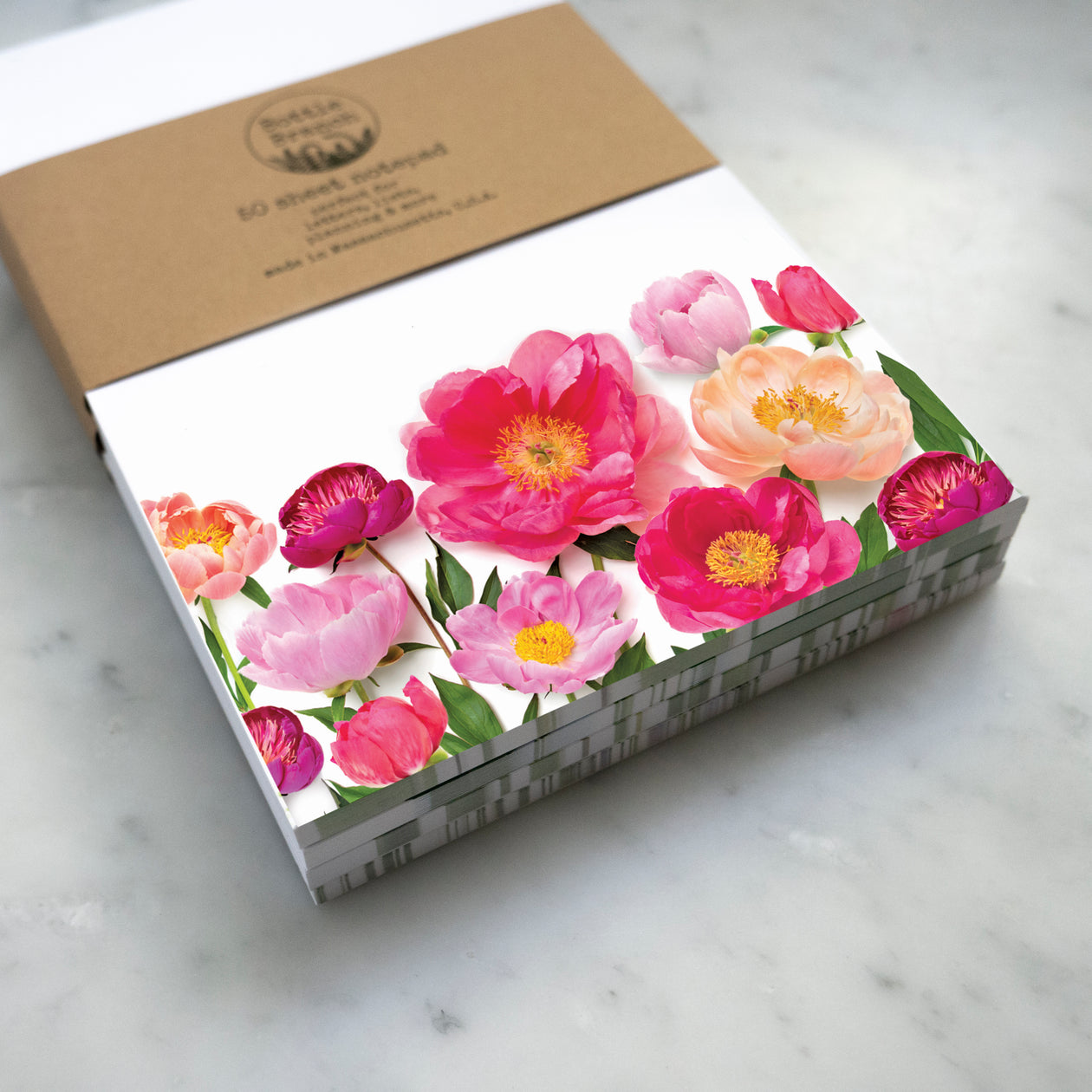 Large Note Pad ~ Peony