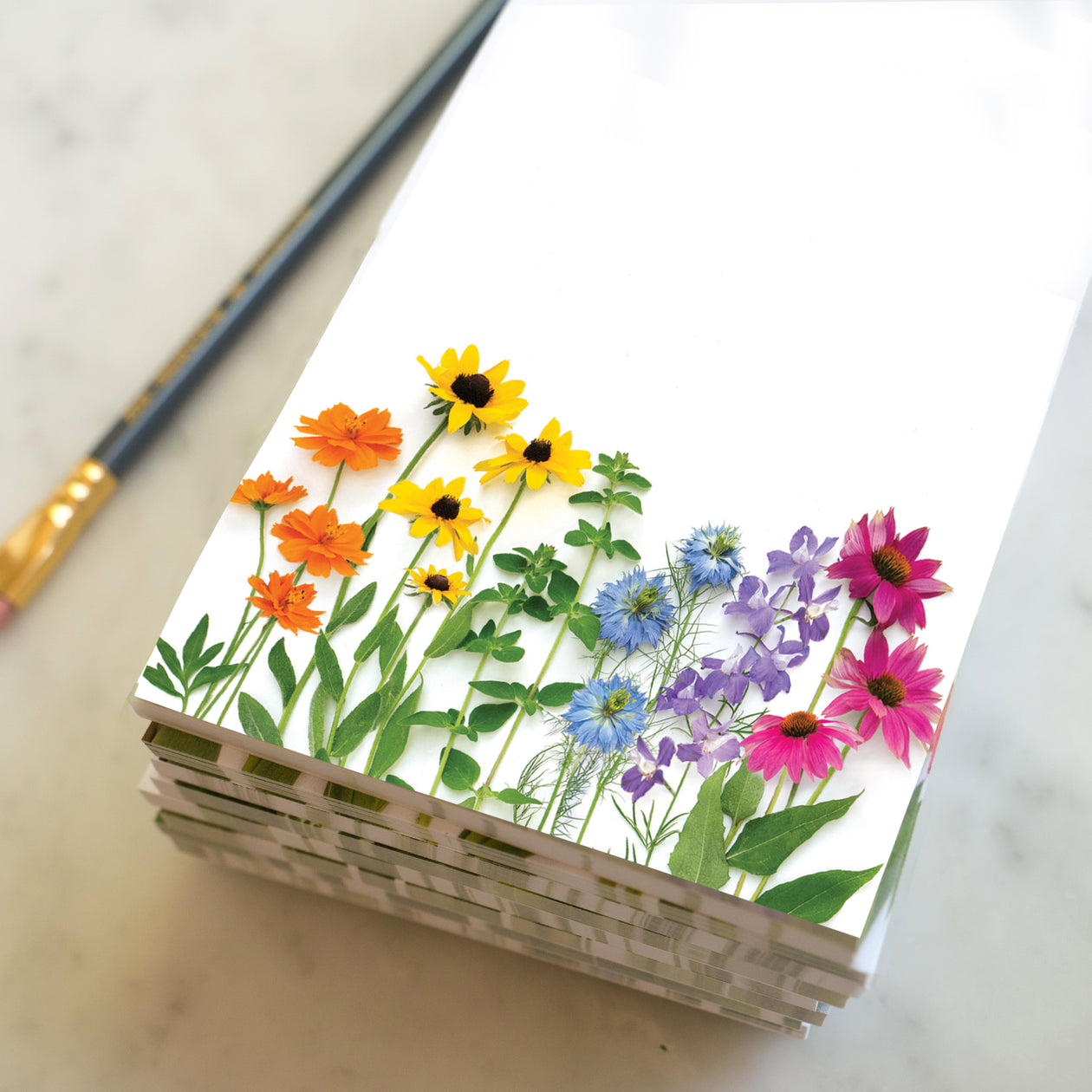 Wild Rainbow List Notepad –  Botanical Stationery