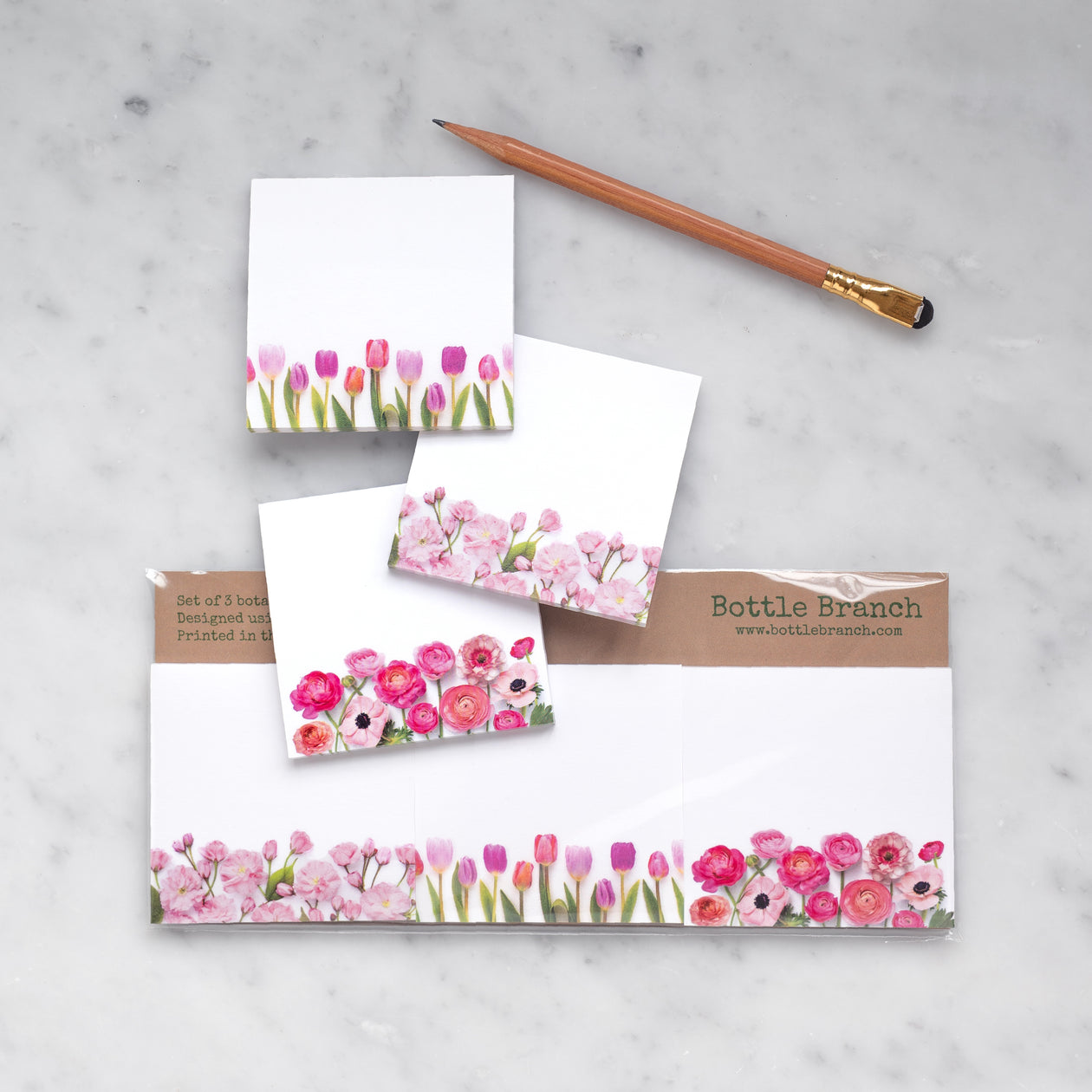 Sticky notes - Pink Flowers