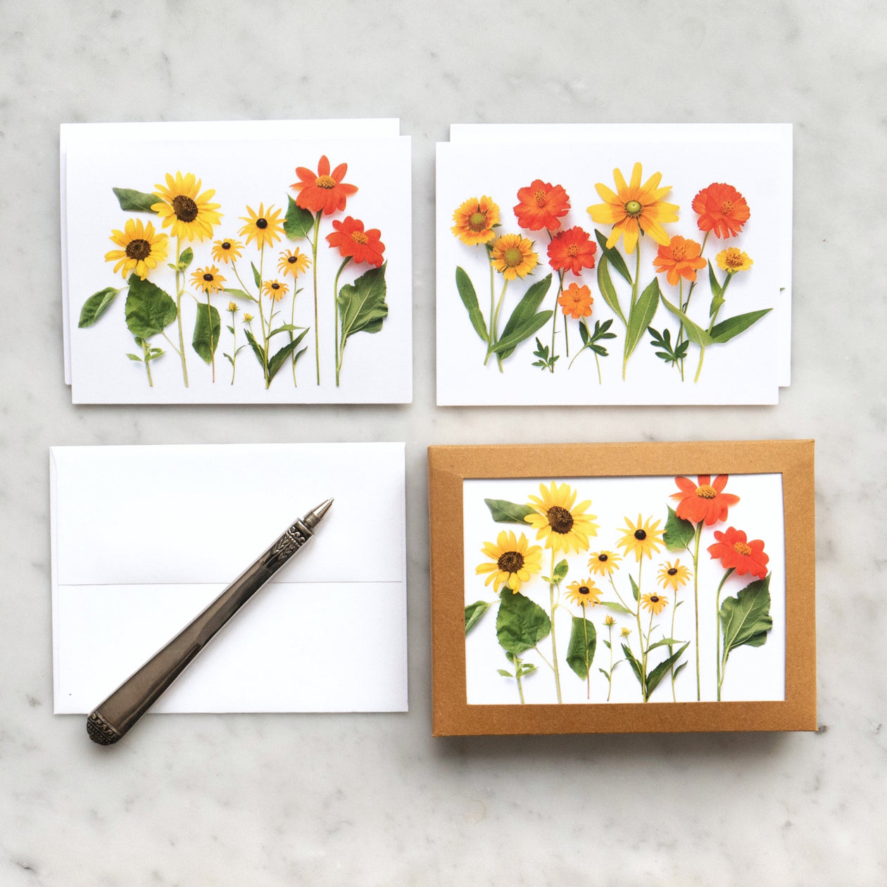 Card set - Summer Sunflowers