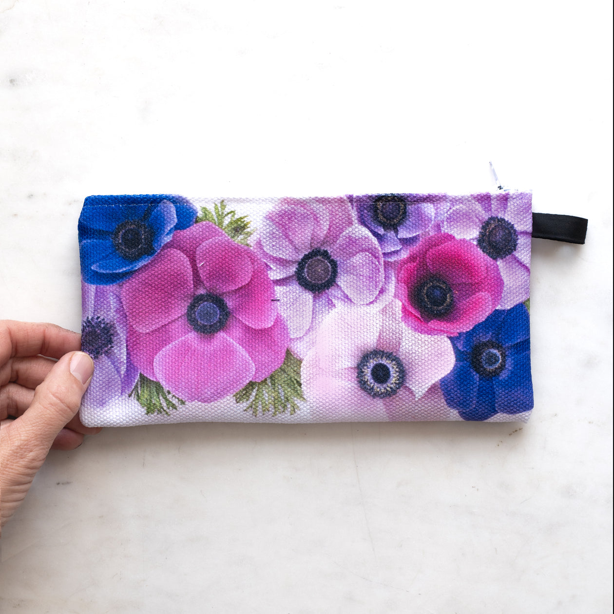 Small Zipper Bag ~ Anemones