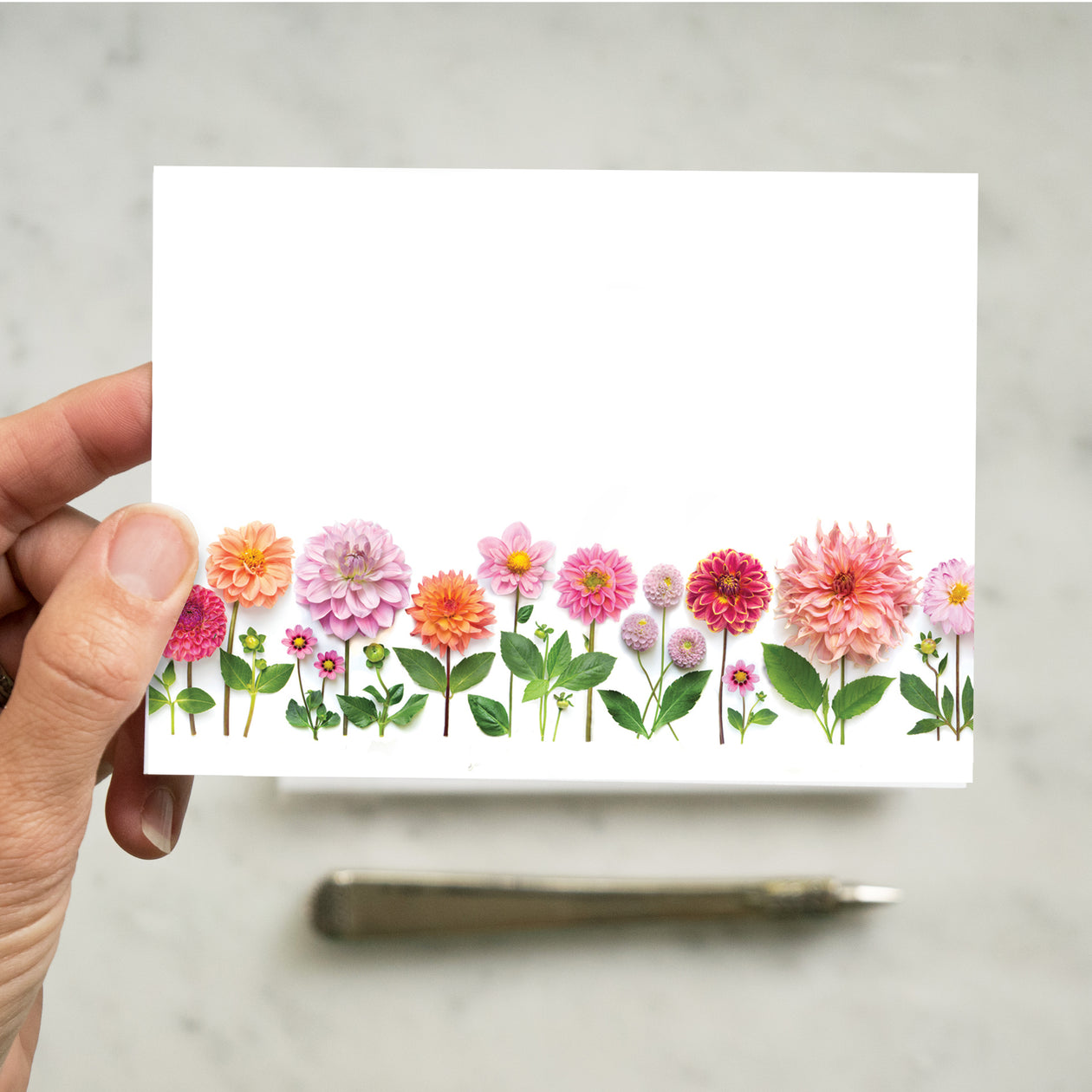 Flat card set - Dahlia Garden