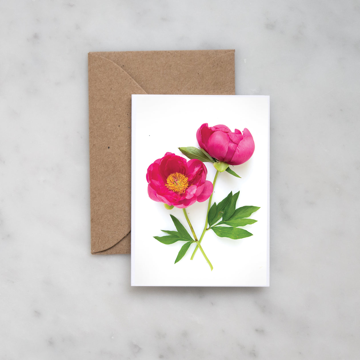 Mini card - Double Peony