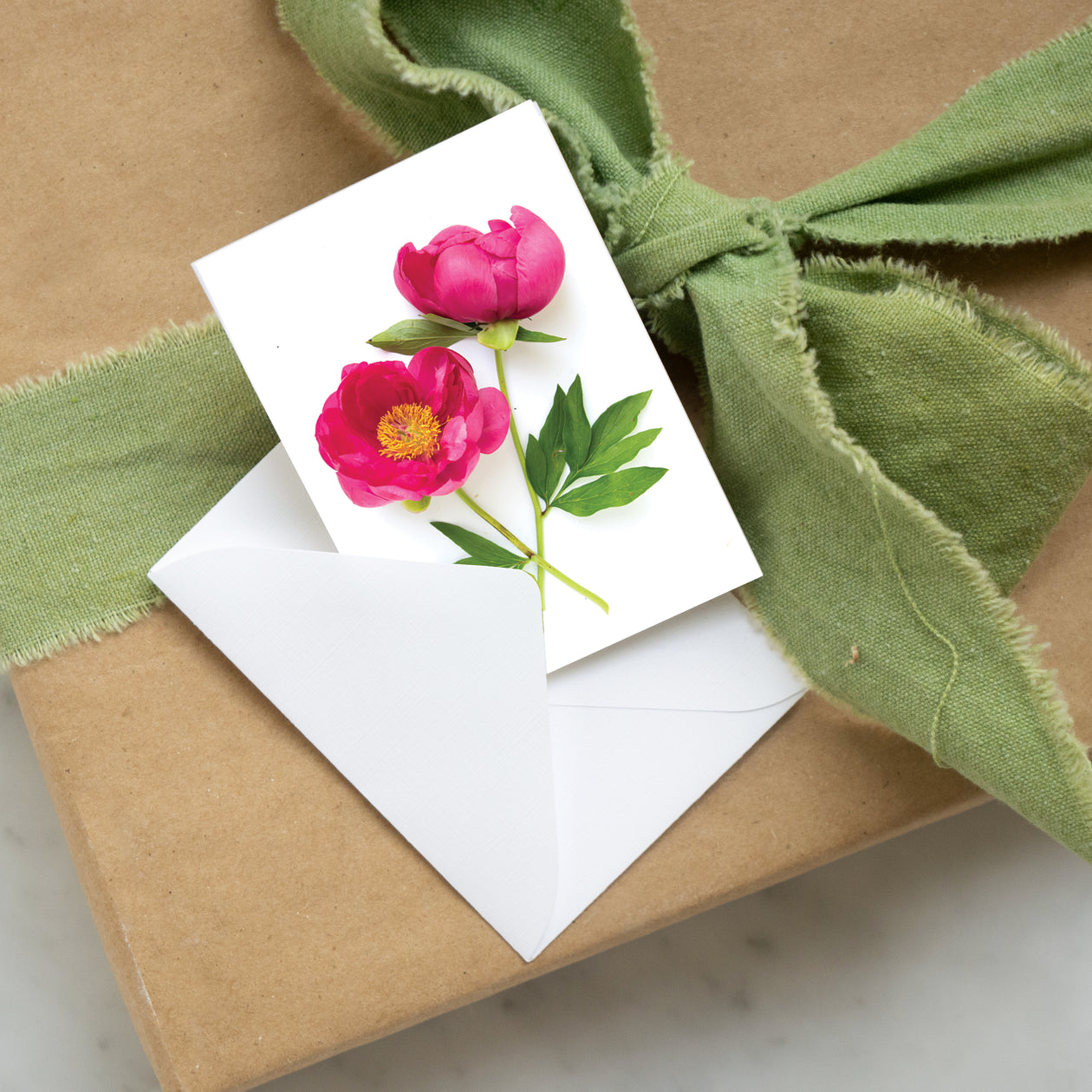 Mini card - Double Peony