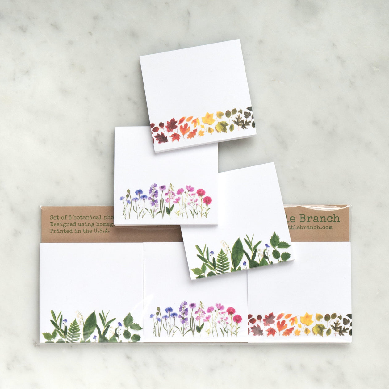 Sticky notes - 3 pack - Spring Summer Fall (updated)