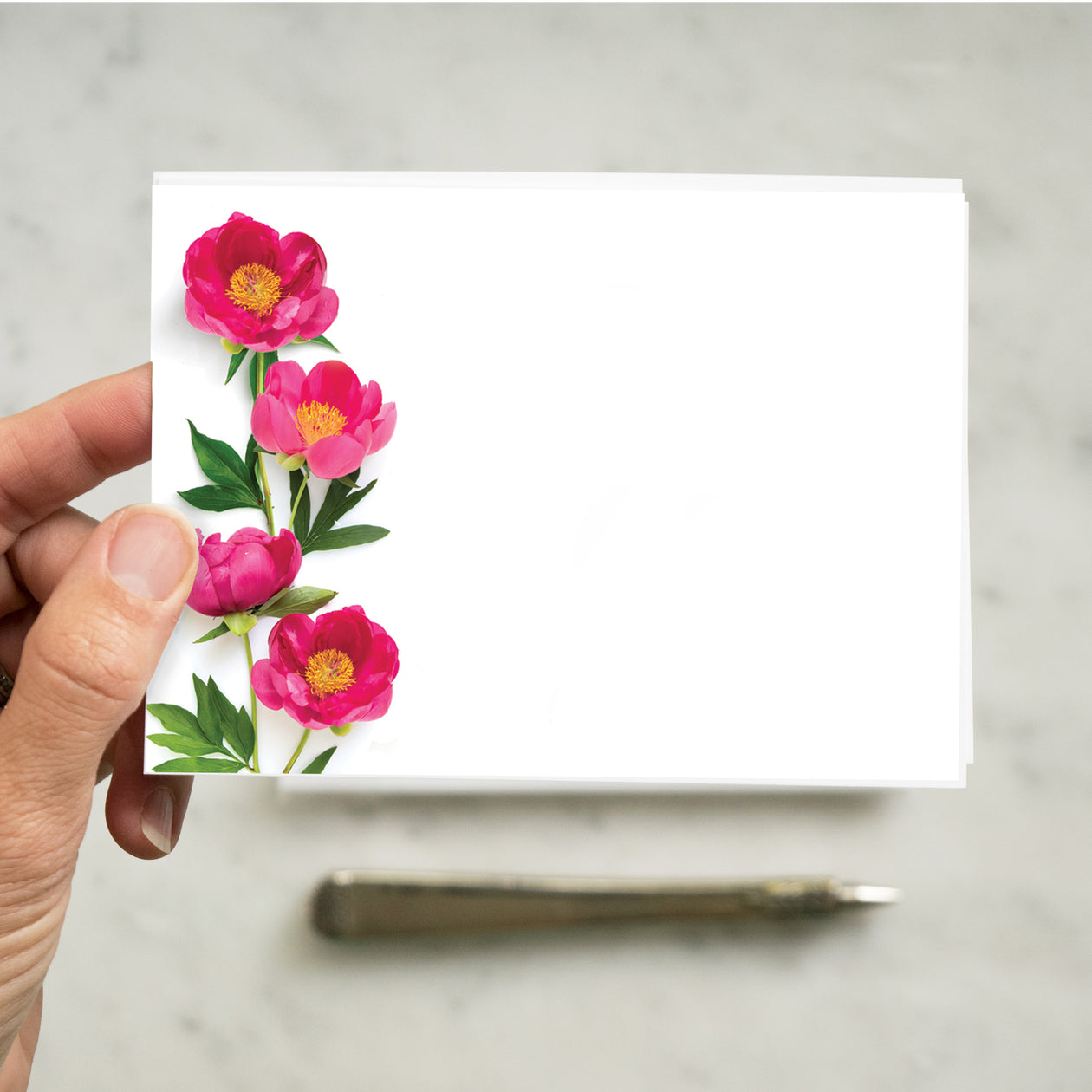 Flat Card Set - Peony