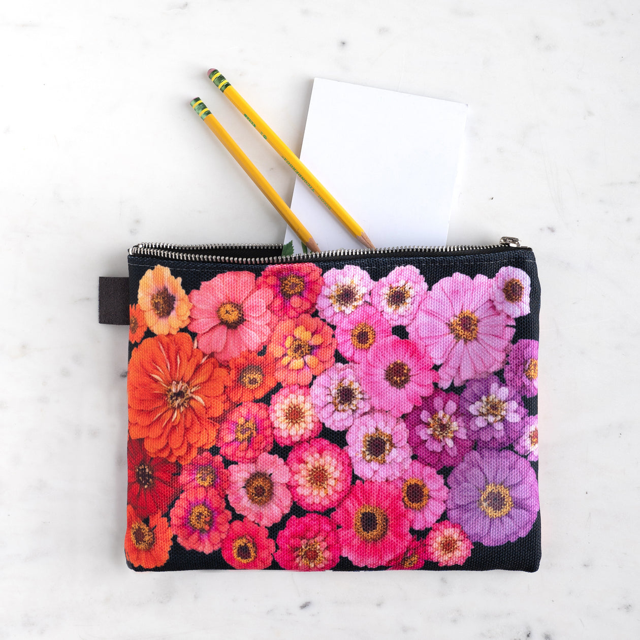 Zipper Bag ~ Zinnias
