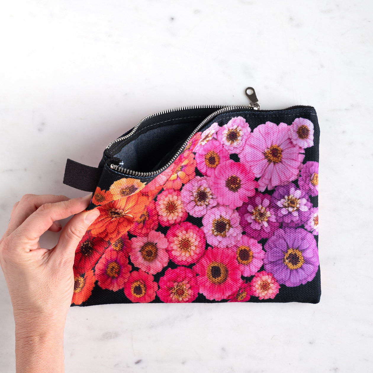 Zipper Bag ~ Zinnias