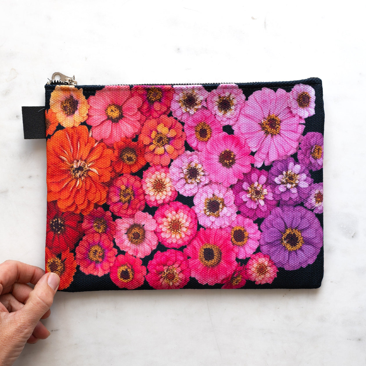 Zipper Bag ~ Zinnias