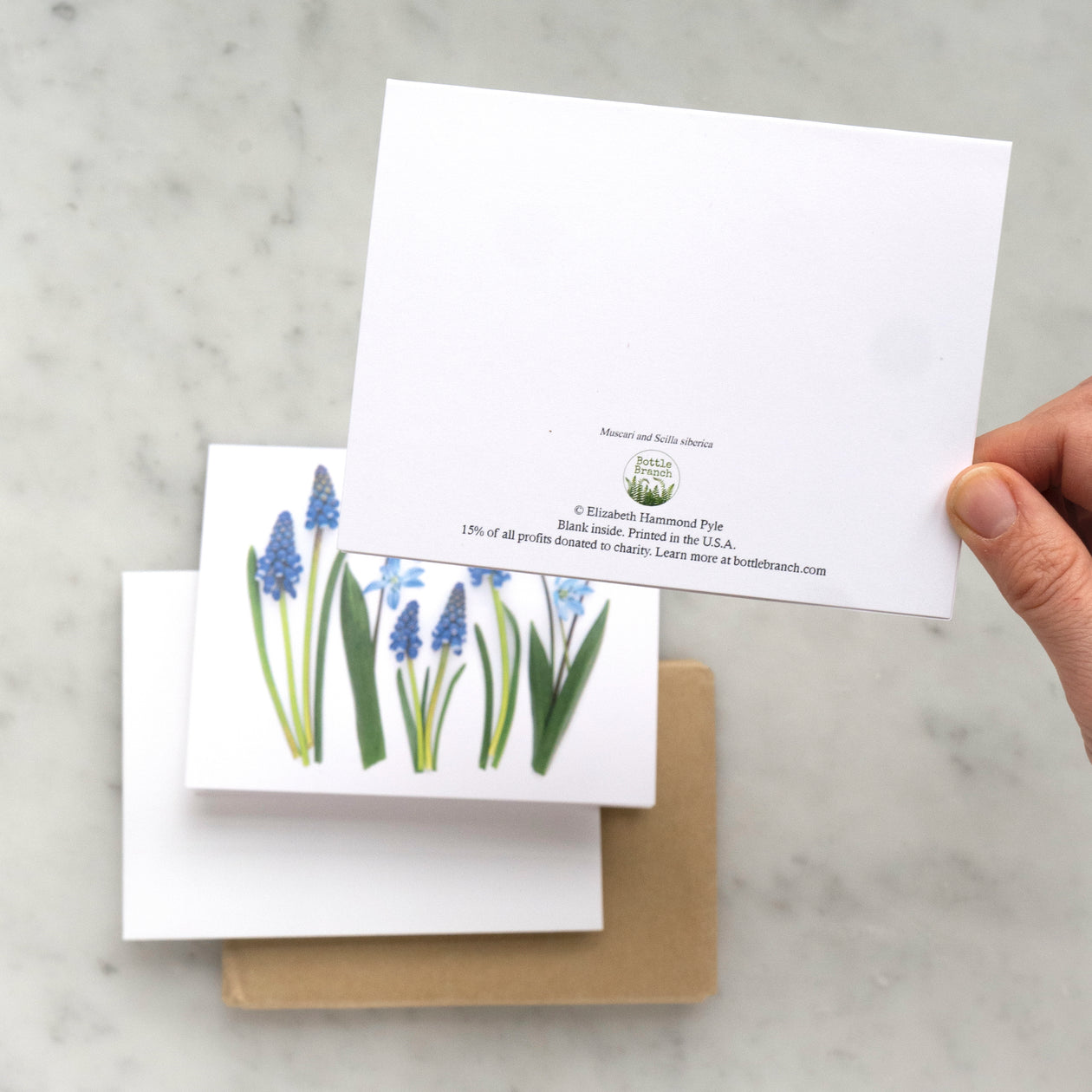 Folding card - Blue Spring card