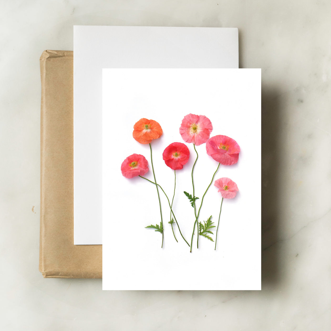 Folding card - Poppies