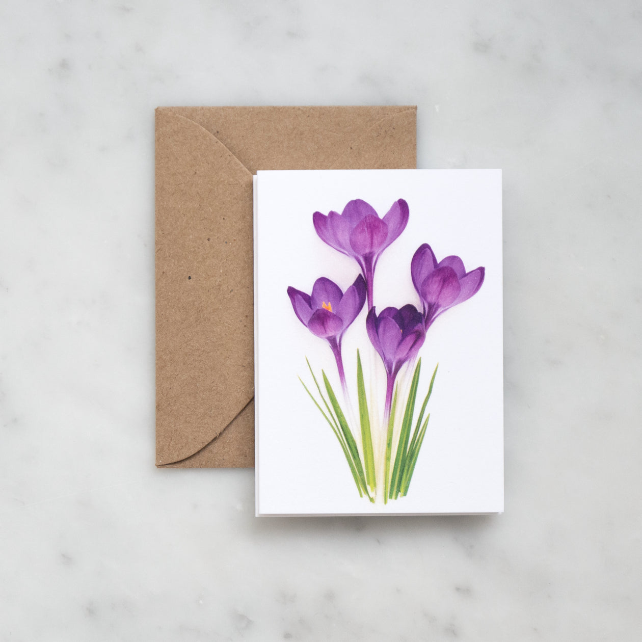 Mini card - crocus