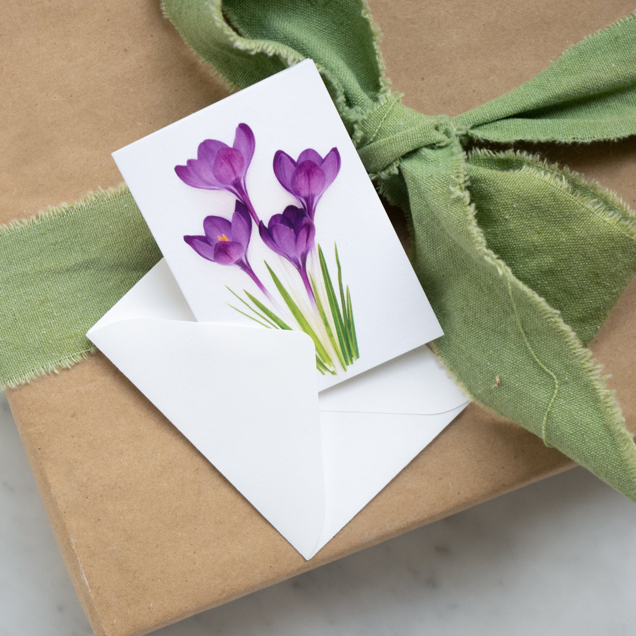 Mini card - crocus