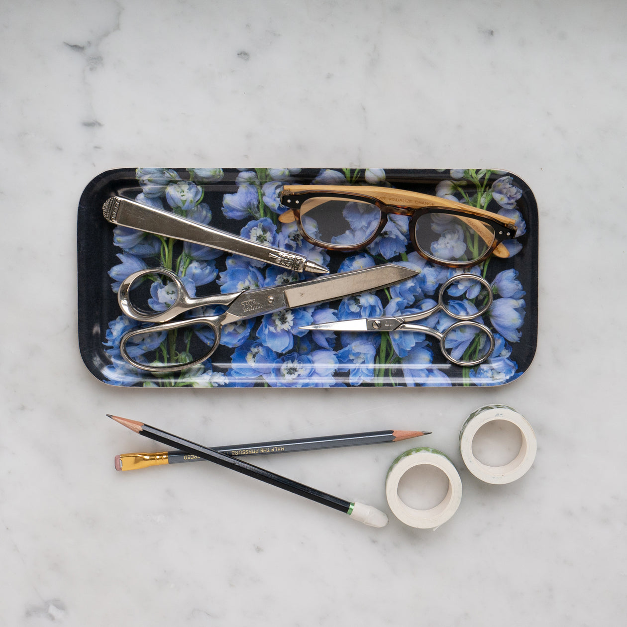 Tray - Blue Delphinium, Small