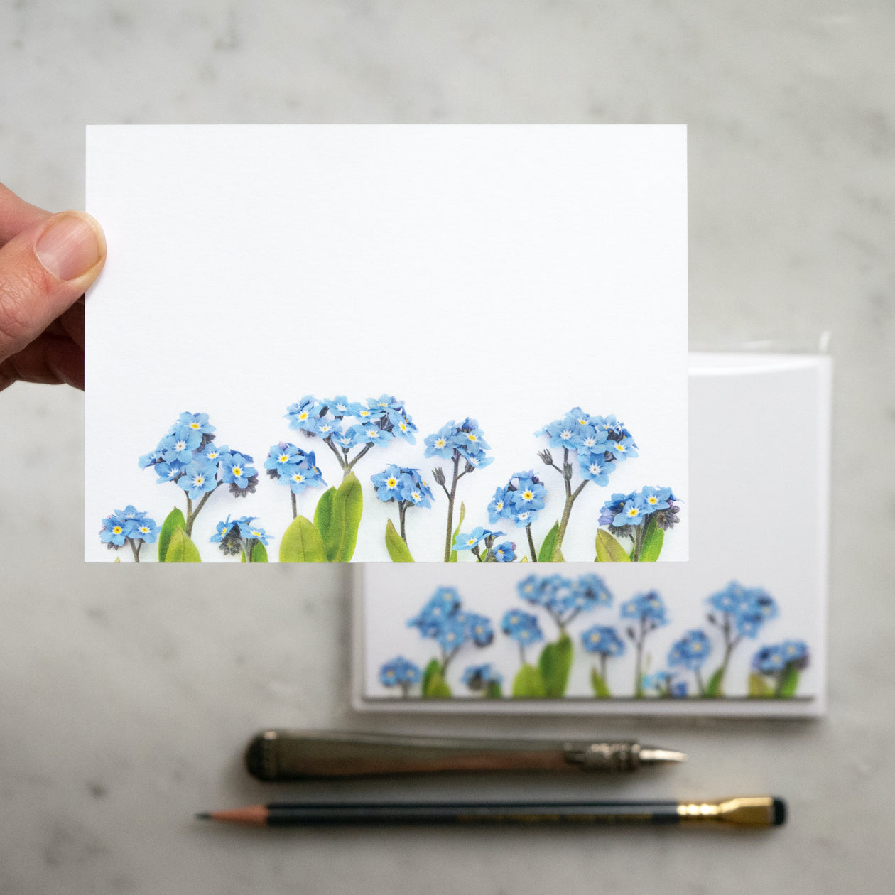 Flat cards - Forget-me-not