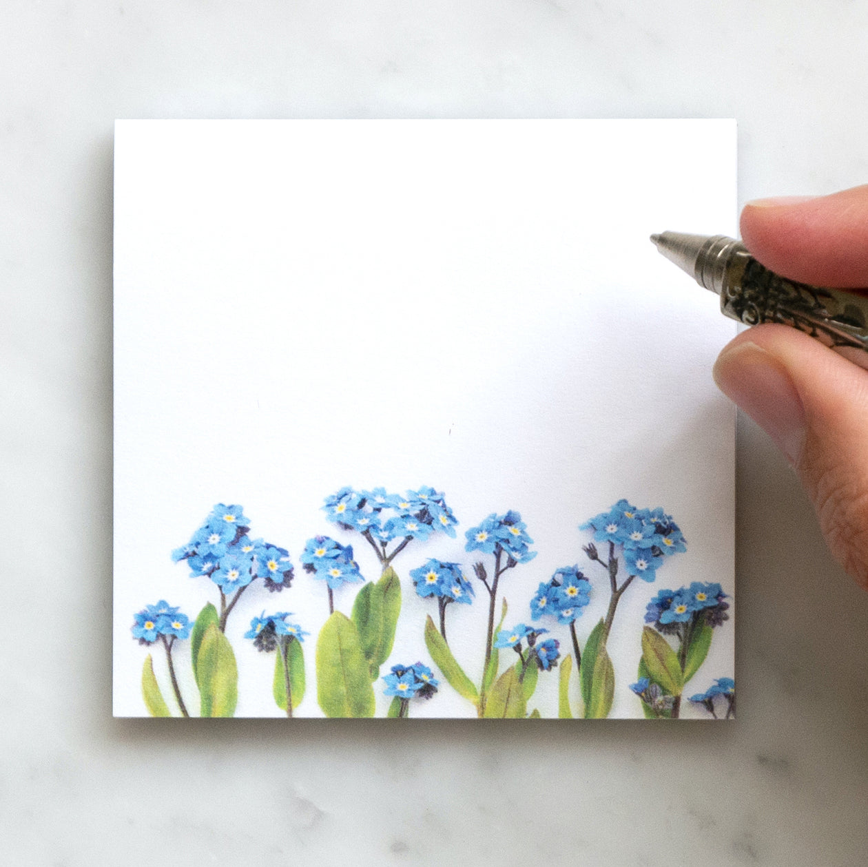 Sticky notes - Forget me not flowers