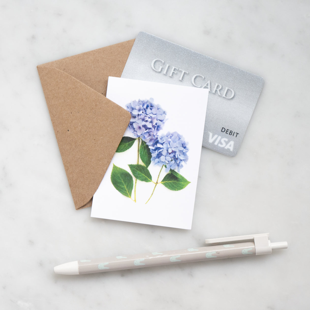 Mini card - hydrangea