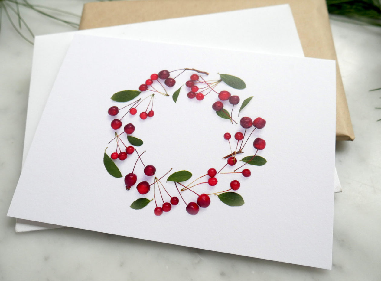 Folding card - Circle of Crabapple