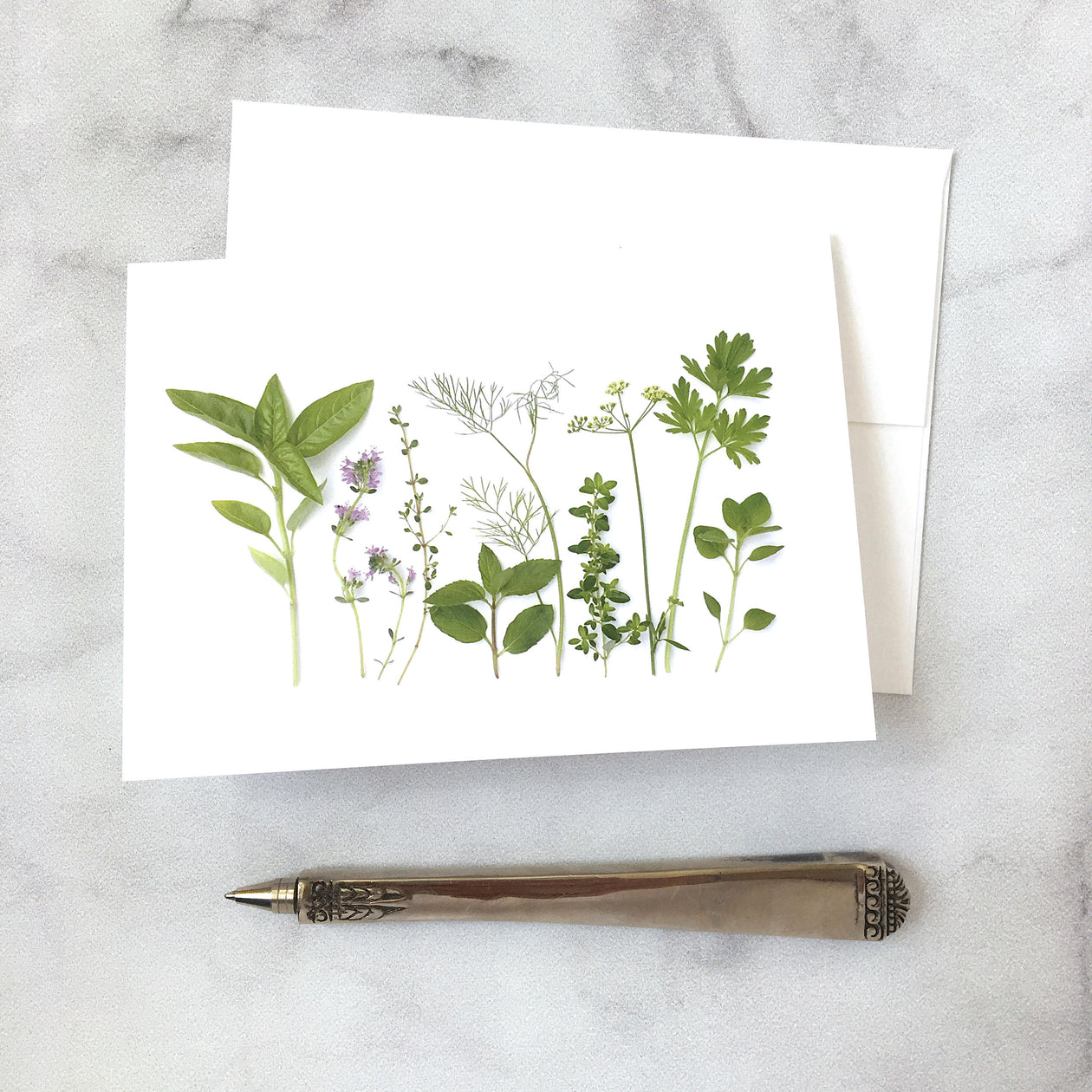 Folding card - Garden Herbs