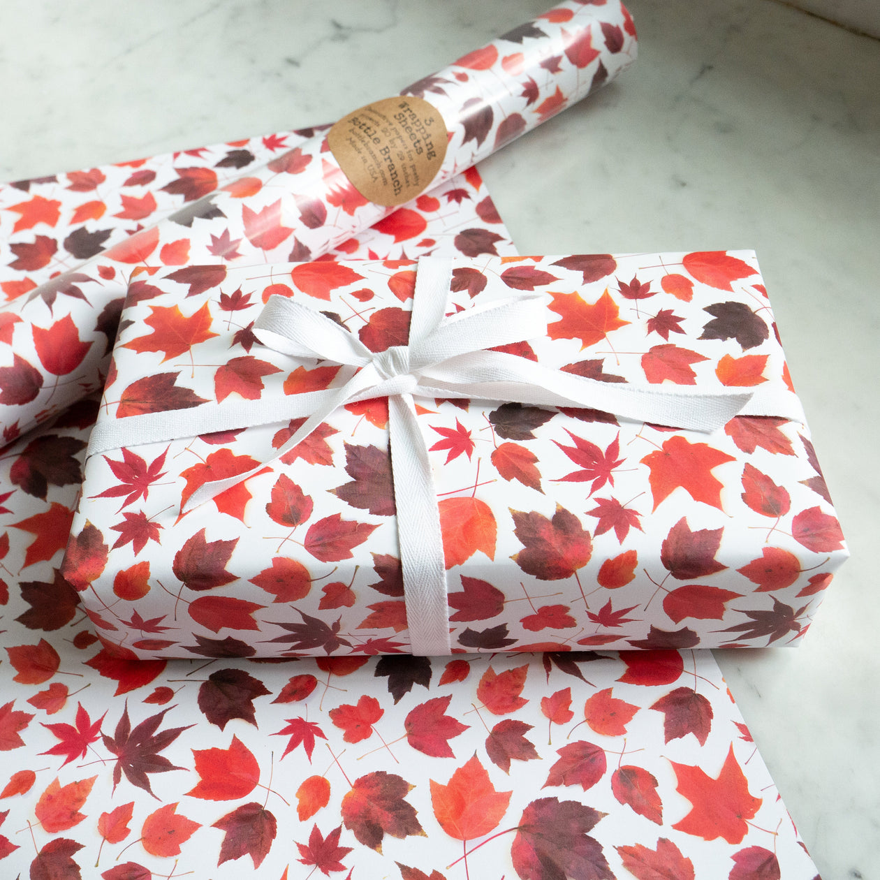 Gift wrap ~ red maple