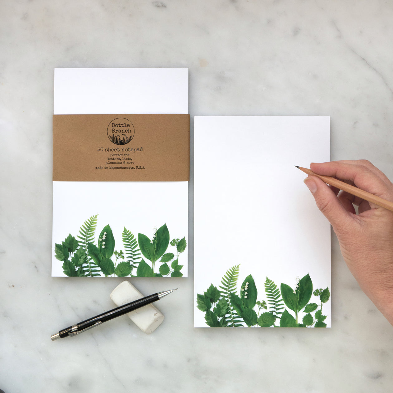 Large Note Pad ~ Lily of the Valley