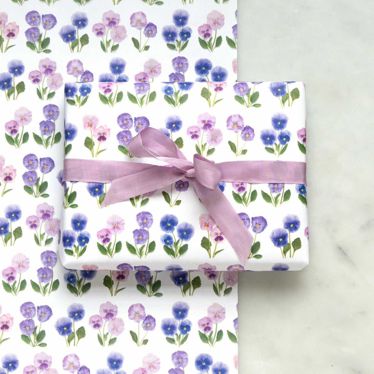 Gift wrap ~ pansies