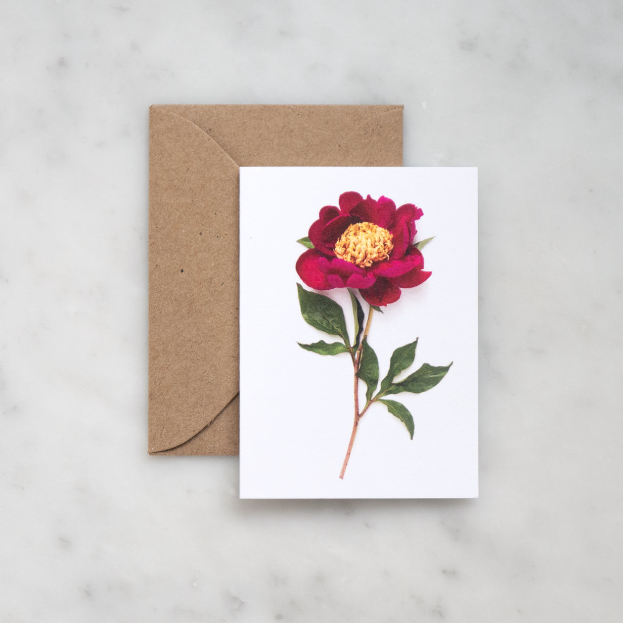 Mini card - Peony