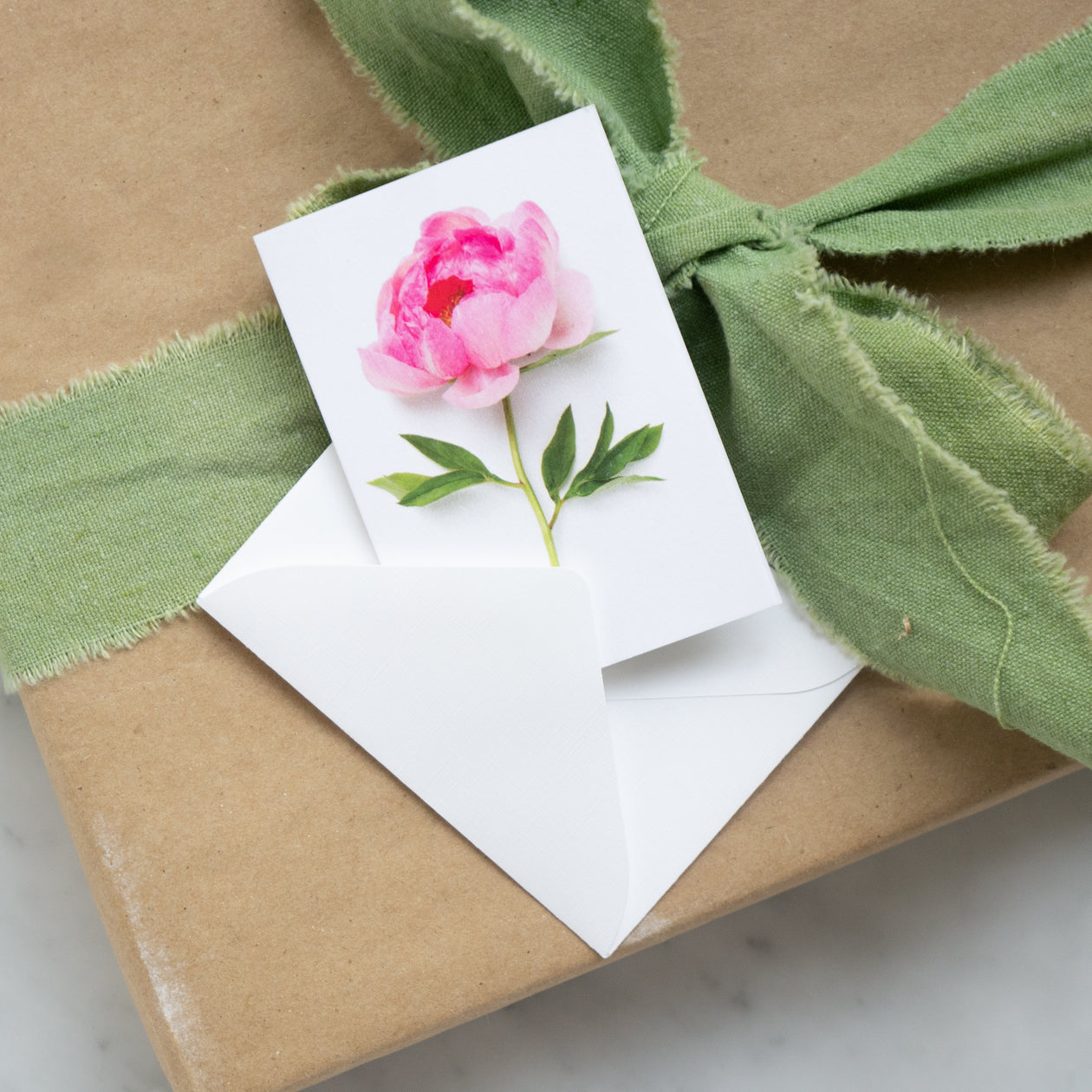 Mini card - Pink Peony