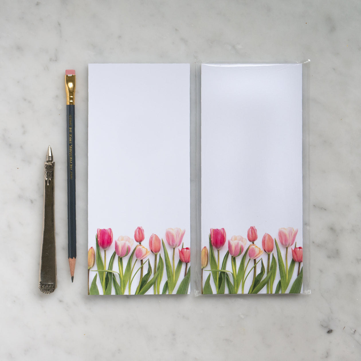 Notepad - pink tulips