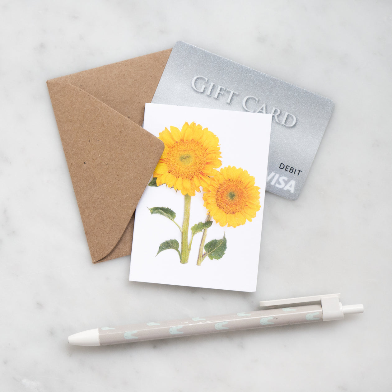 Mini card - Sunflowers