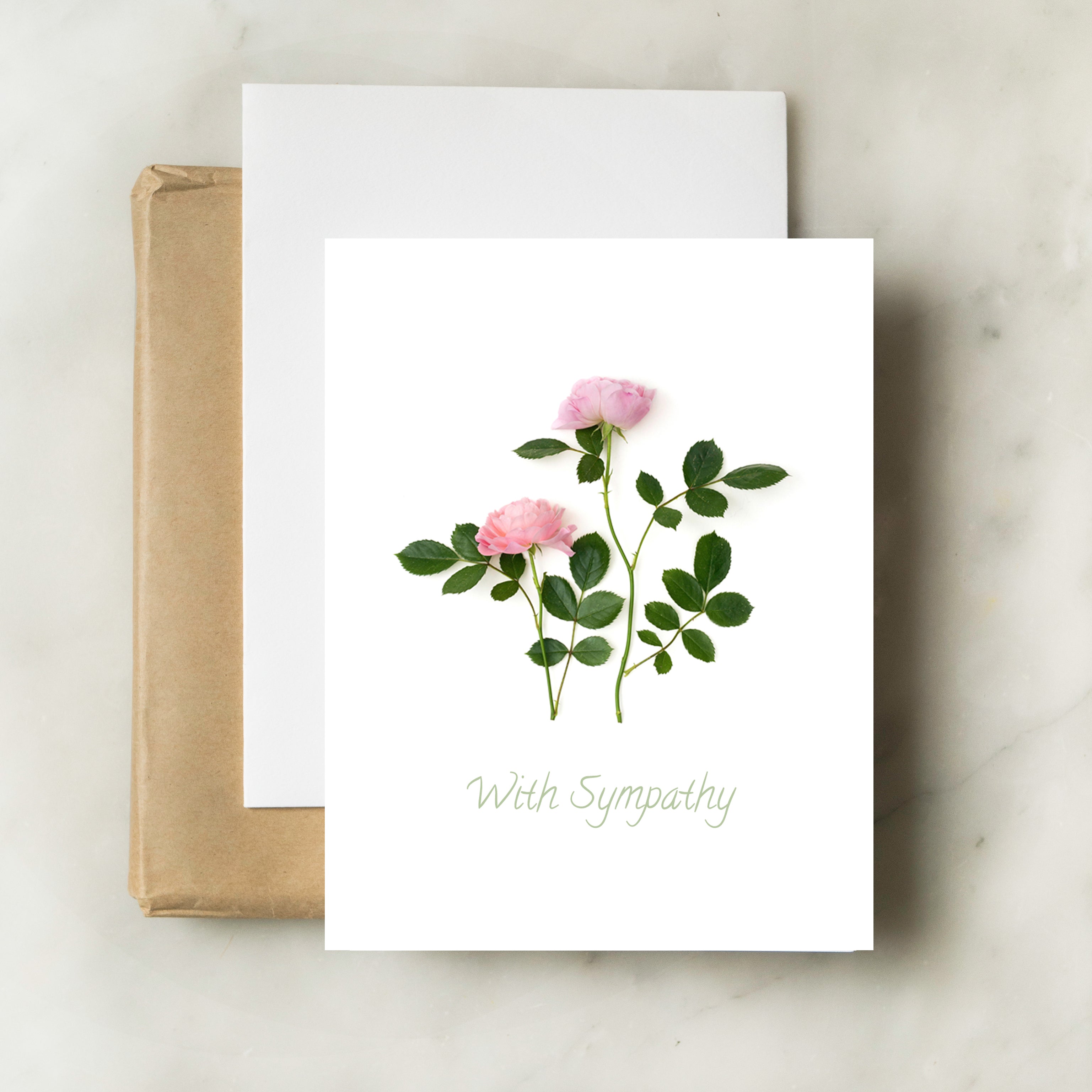Symphathy Roses Sympathy card - Roses – BottleBranch