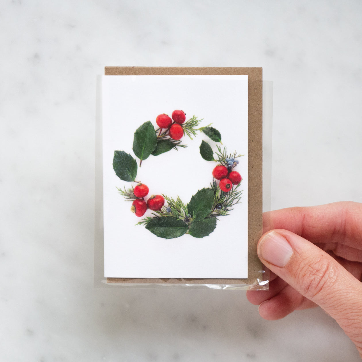 Enclosure card - wreath